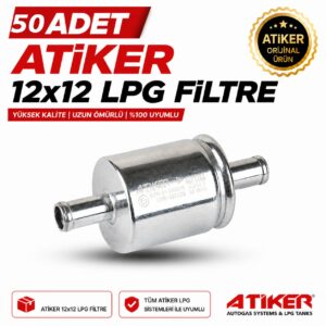 Atiker 12x12 Filtre 50 Adet